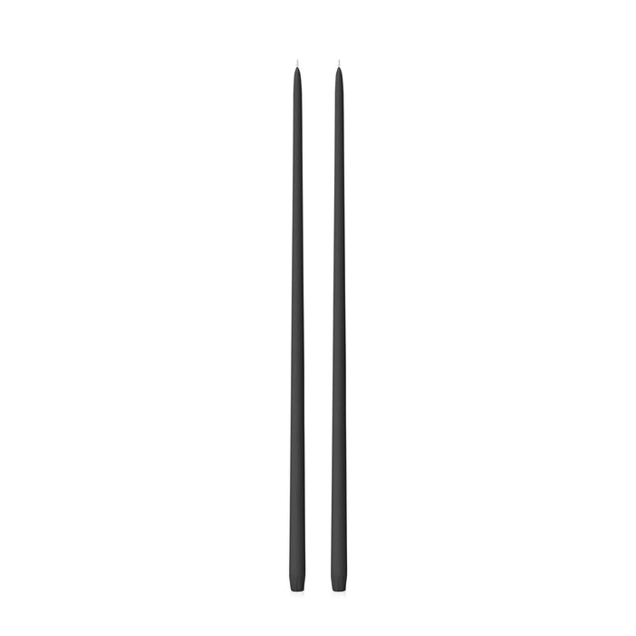 Black 65cm Taper Candles Pack of 2