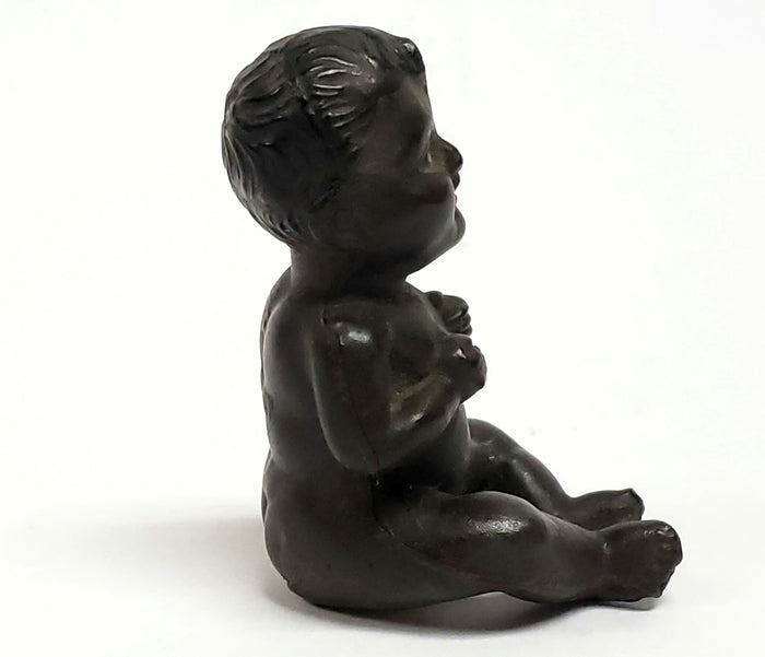 Black African Miniature Celluloid Doll, Unusual Form, Germany, Early Mark Pre 1921