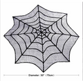 Black Lace Spider Web Tablecloth