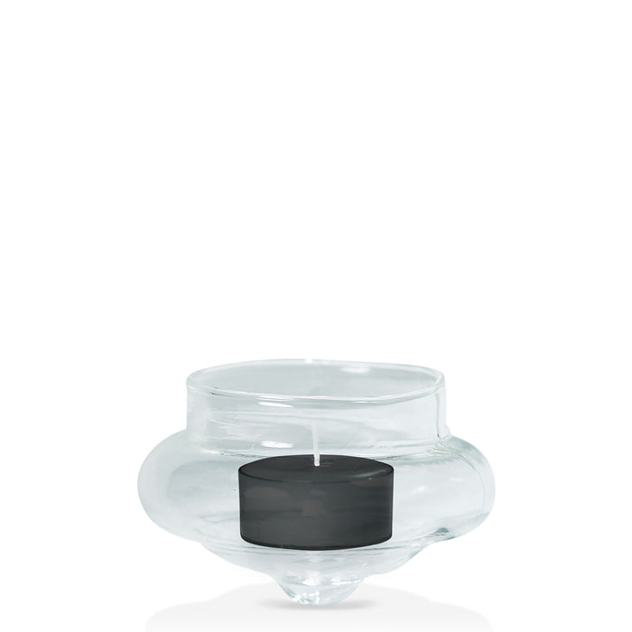 Black Tealight in Floating Holder Pack Pack of 24
