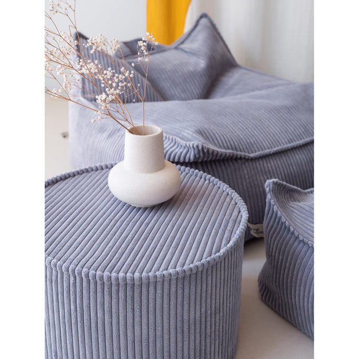 Blueberry Blue Pouffe - Rugs by Roo
