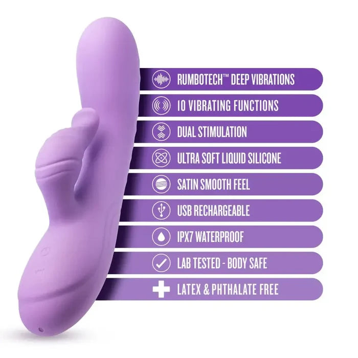 Evelyn 8" Rabbit Vibrator - Rolik®