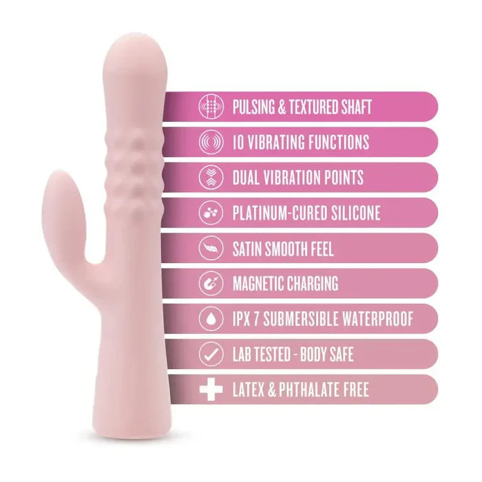 Jaymie 9.25" Dual Stimulation Rabbit Vibrator - Rolik®