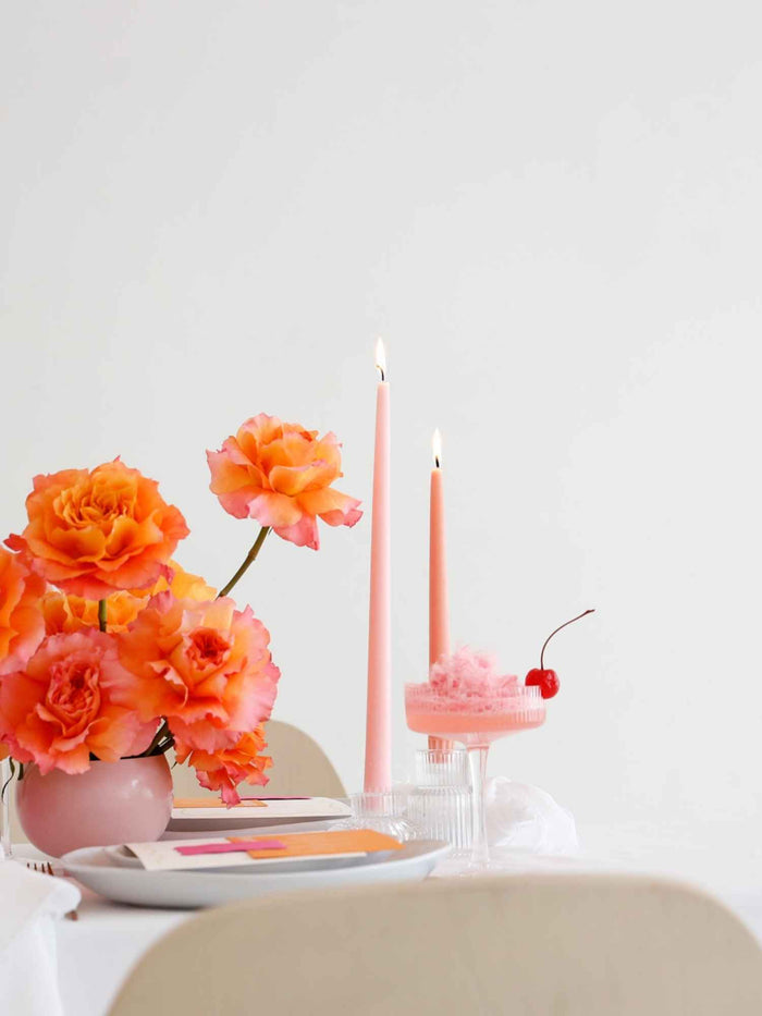 Blush Pink 30cm Dinner Candles - Pack of 96