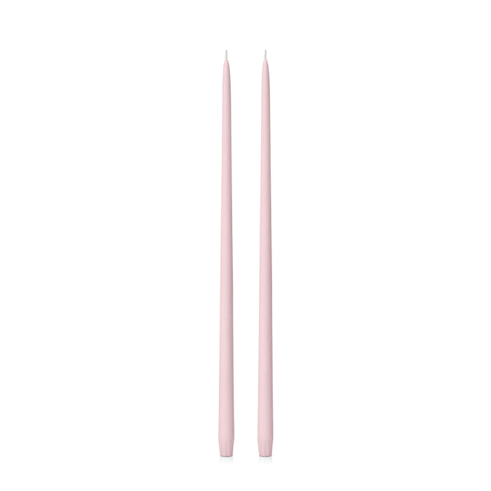 Blush Pink 55cm Taper Candles Pack of 2