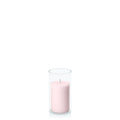 Blush Pink 5cm x 7.5cm Pillar in 5.8cm x 12cm Glass Pack of 1