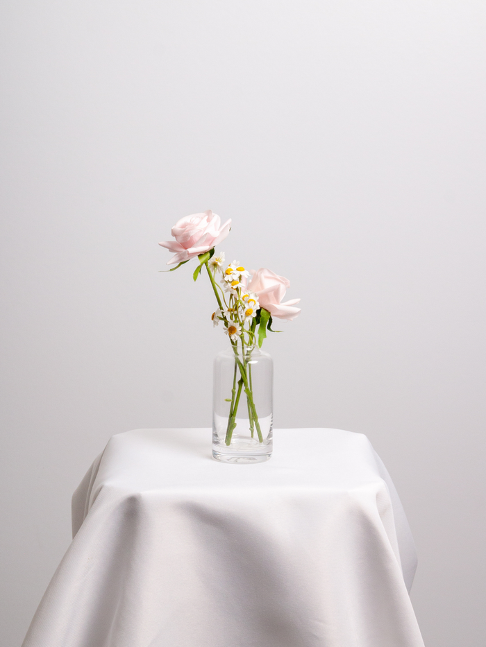 Blush Pink Rose Bud Vase - Small