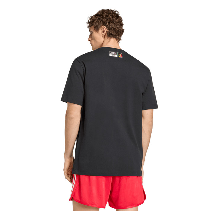 adidas Bob Marley Originals Football is Freedom T-Shirt | Black | Men's