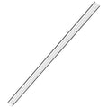KeepCup Boba Straw - XL, a clear reusable plastic straw shown at a diagonal angle against a white background, highlighting its transparent cylindrical design and wide diameter suitable for boba drinks.