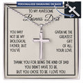 Bonus Dad Gift, Personalized Cross Necklace: The Greatest Gift Of All...