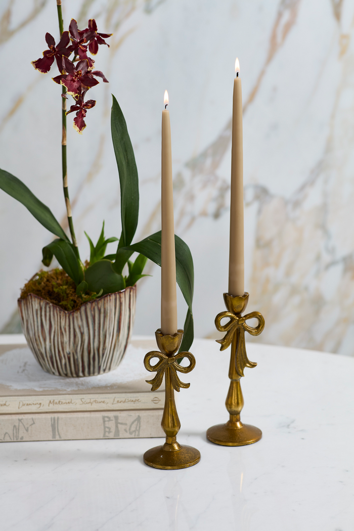 Bowtied Candleholders (Two Sizes)