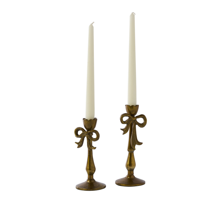 Bowtied Candleholders (Two Sizes)