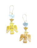 Brass Bird Earrings
