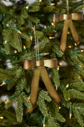 Brassy Bow Ornament (Two Sizes)
