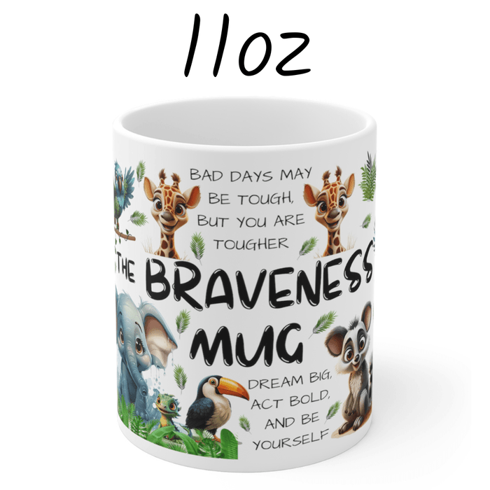 Brave, Jungle Animals, Coffee Mug: The Braveness Mug