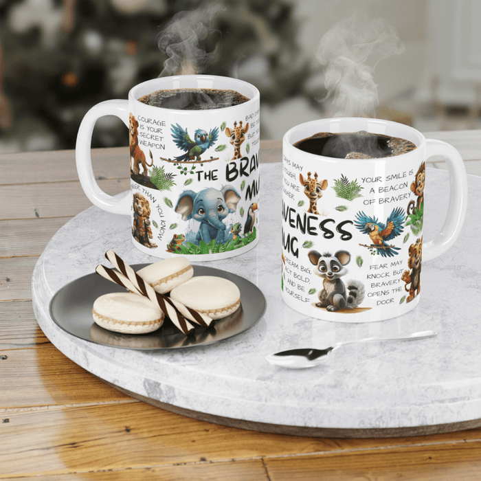 Brave, Jungle Animals, Coffee Mug: The Braveness Mug