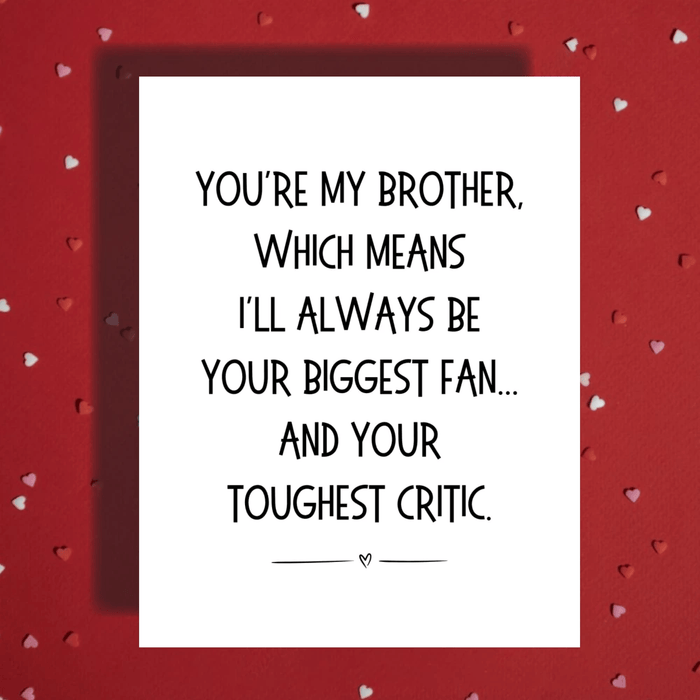 Brother Greeting Card: You're My Brother
