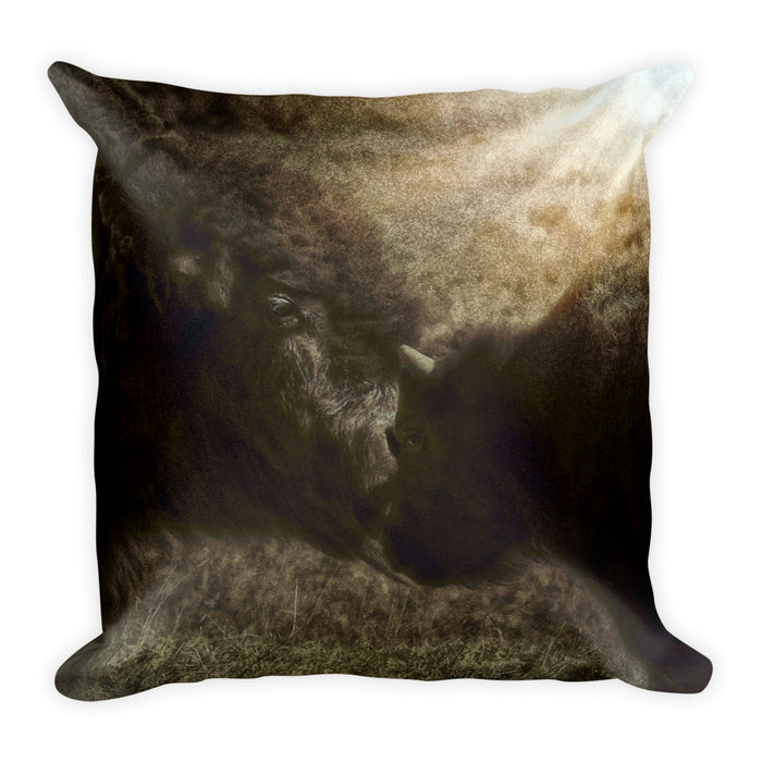 Buffalo Love Throw Pillow