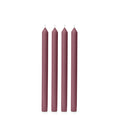 Burgundy 30cm Dinner Candles Pack of 4