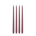 Burgundy 35cm Taper Candles Pack of 4
