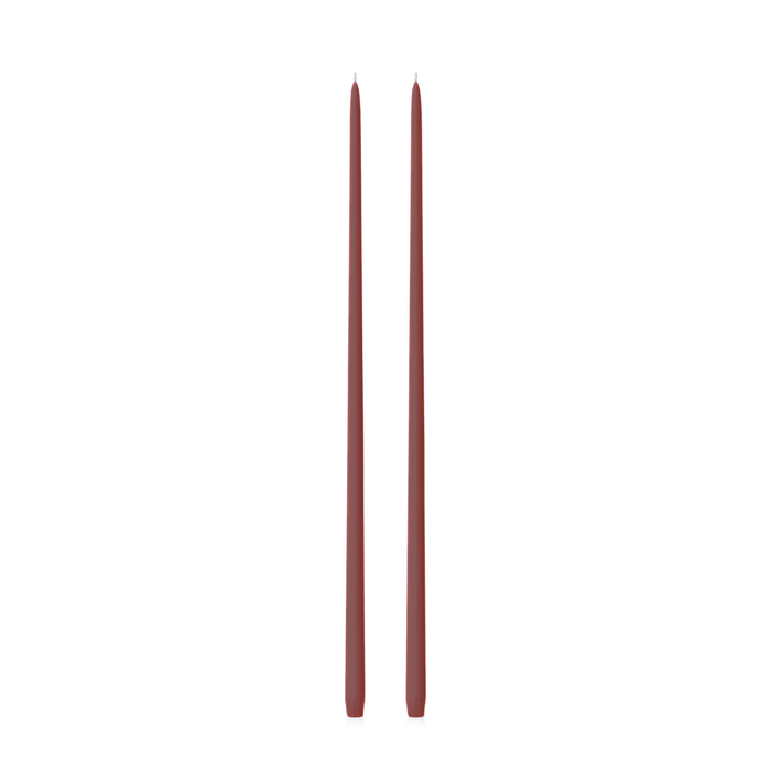 Burgundy 65cm Taper Candles
