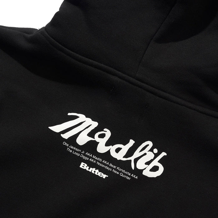 Butter Goods - x Madlib Pullover Hood (Black)