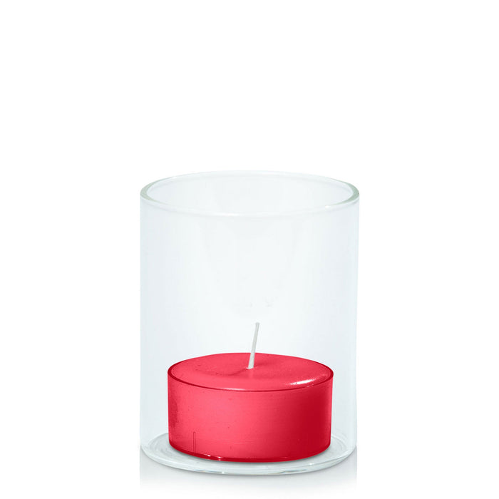 Carnival Red Tealight in 5.8cm x 7cm Glass - Set of 96