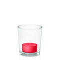 Carnival Red Tealight in Glass Votive Pack Pack of 24