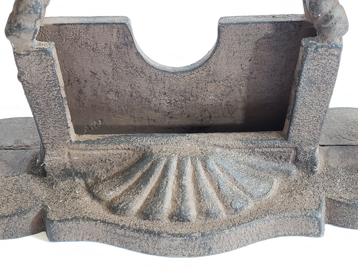 Cast Iron Business Card Holder "Rearing Horses"