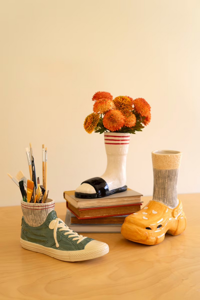 Ceramic Crocs and Socks Vases Box/2