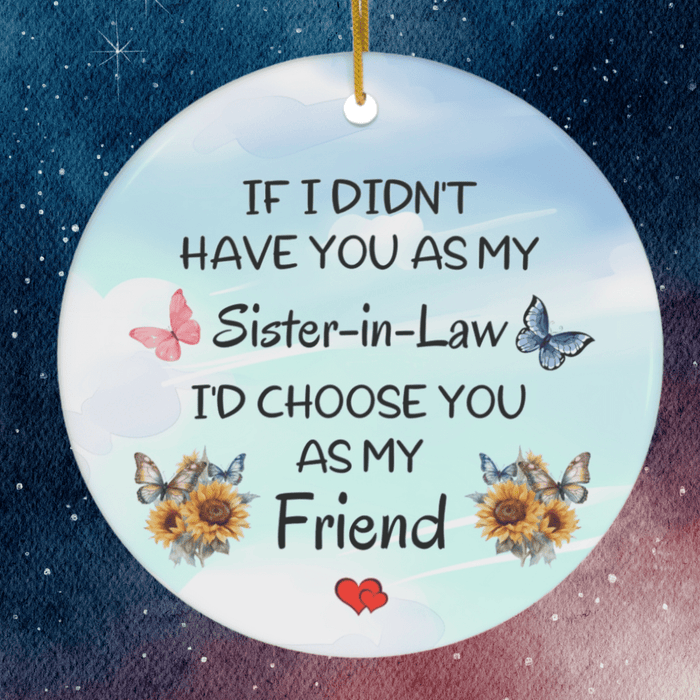 Ceramic Ornament for Her: If I Didn't Have You As My...