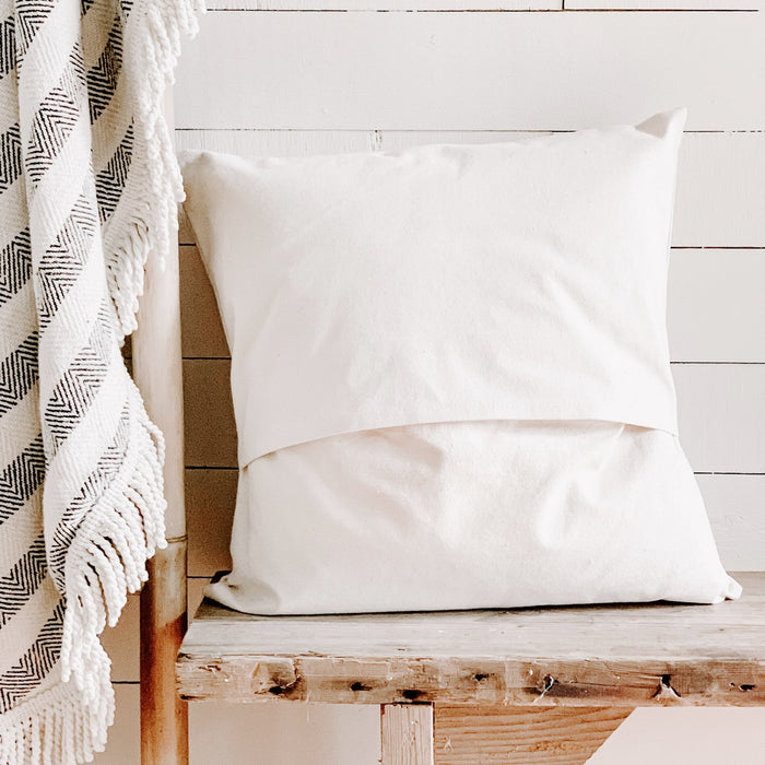 Chick and Tulips - Easter Square Canvas Pillow