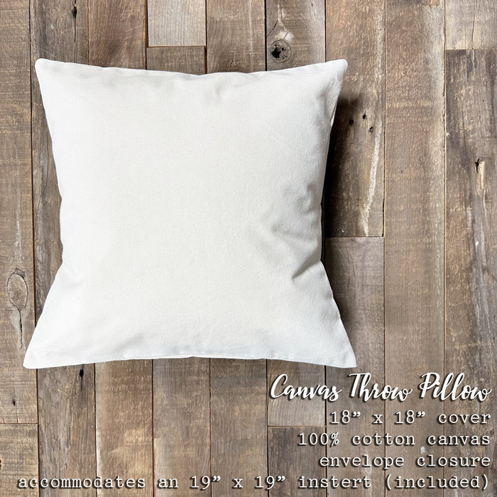 Chicks Watering Can Bouquet - Easter Square Canvas Pillow