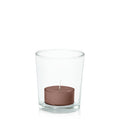 Chocolate Tealight in Glass Votive Pack Pack of 24