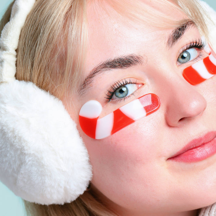 Christmas Holiday Candy Cane Cutie Depuffing Undereye Masks