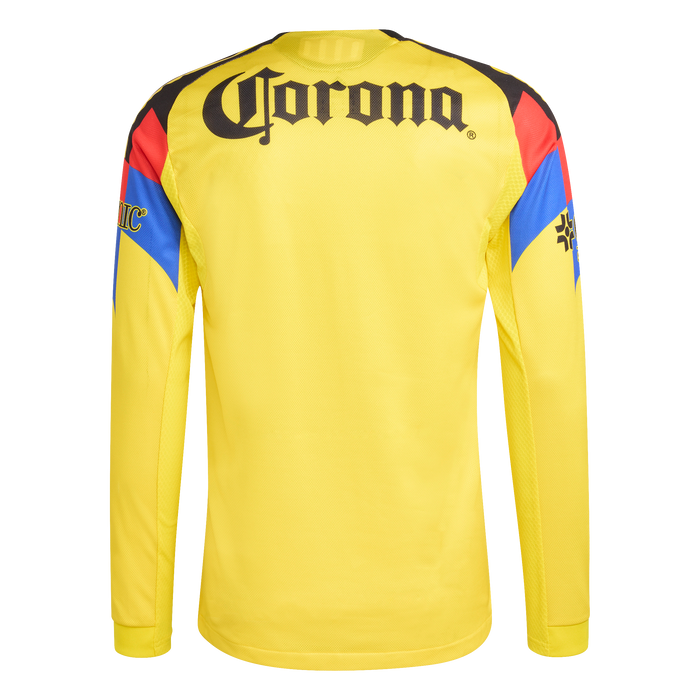 adidas Club America 25/26 Authentic Long-Sleeve Home Jersey | Yellow | Men's