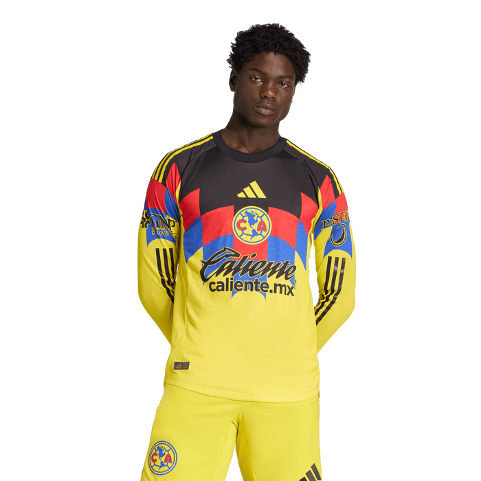 adidas Club America 25/26 Authentic Long-Sleeve Home Jersey | Yellow | Men's