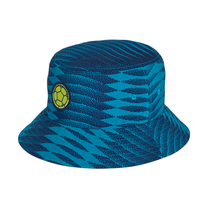 adidas Colombia 26 Bucket Hat | Mystery Petrol / Team Navy Blue / Solar Yellow