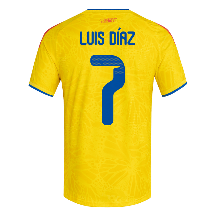 adidas Colombia 26 Diaz Home Jersey | Yellow | Men's