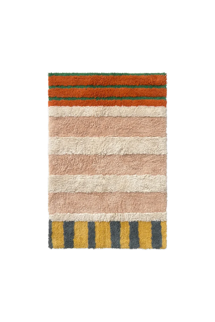 Color On Clay Washable Bath Rug