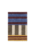 Color On Indigo Blue Washable Bath Rug