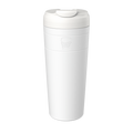 KeepCup Commuter XL 20oz in Bone White, shown in a studio product shot against a plain background, displaying the tall reusable cup with flip-top lid and embossed KeepCup logo on the band.