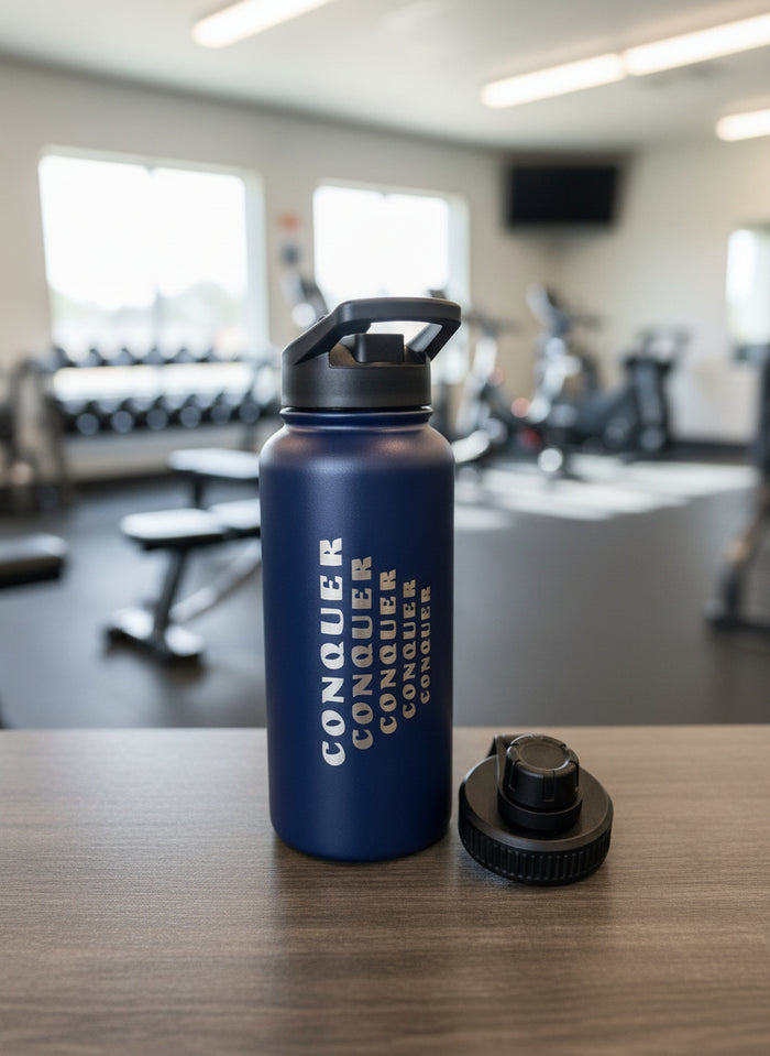 CONQUER — Engraved Water Bottle
