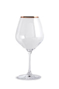Copper Rimmed Wine Glass - Set of Four
