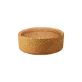 Cork Ace Band for Glass KeepCup in size S/M/L, shown as a standalone circular cork sleeve with natural brown texture and subtle green marbling, photographed from a slight angle against a white background.