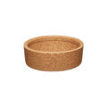 Cork Band for KeepCup Glass in natural cork colour, shown as a circular replacement band photographed from a slight angle against a white background, displaying the textured cork material and shallow bowl shape.