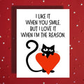 Couple Greeting Card: I Like It When You Smile