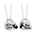 Couple's Elk Necklace Set