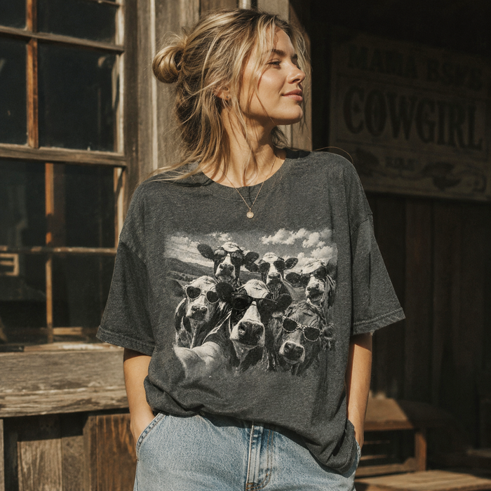 Cows selfies meme Unisex T-Shirt, Sweat-shirt and Hoodie