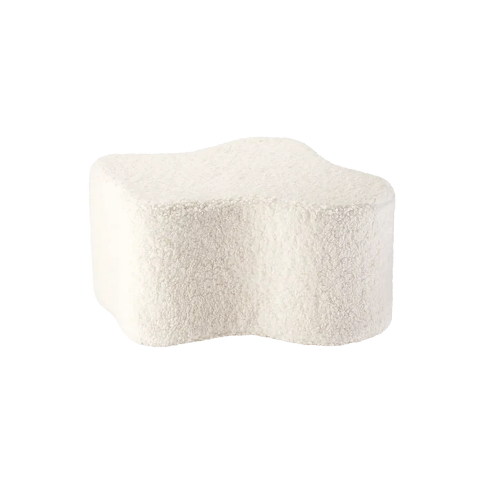 Cream White Cloud Pouffe - Rugs by Roo